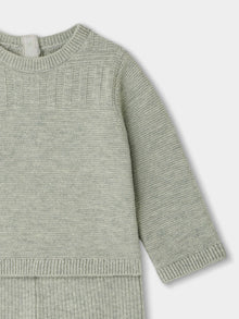 Boy | Gavin Set In Cotton And Wool | Turtledove Gray