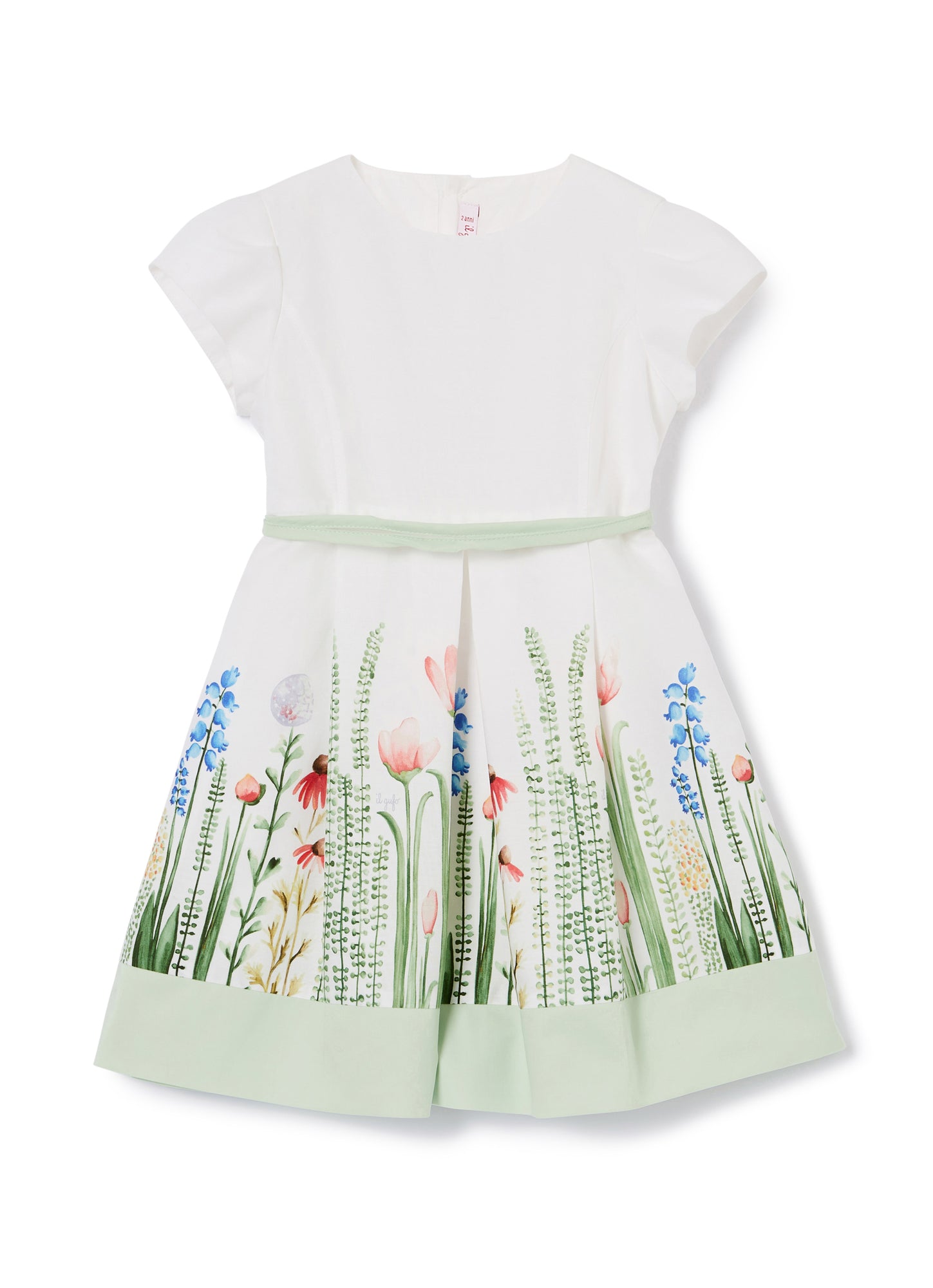 Short-Sleeve Dress with Thicket Print | Siepe