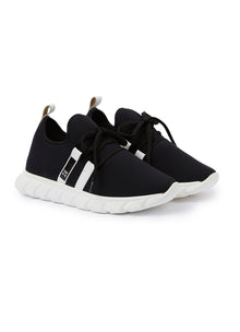 Sneakers with White Decorations | Black