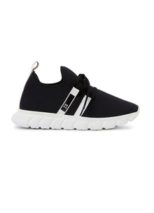 Sneakers with White Decorations | Black