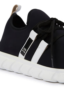 Sneakers with White Decorations | Black