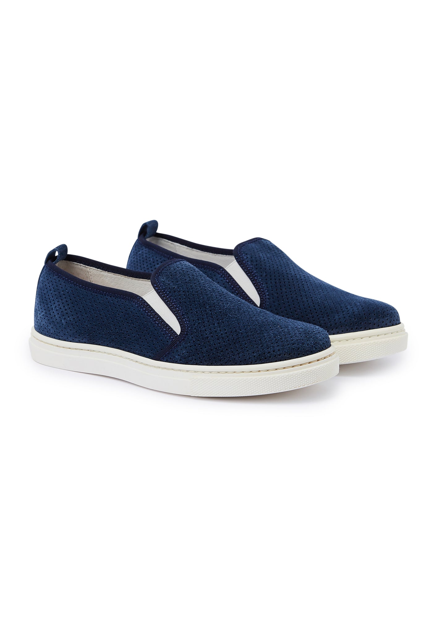 Slip-On Suede Leather Shoes | Blue