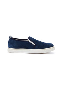 Slip-On Suede Leather Shoes | Blue