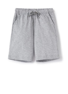 Stretch Jersey Bermuda Shorts | Nickel Grey