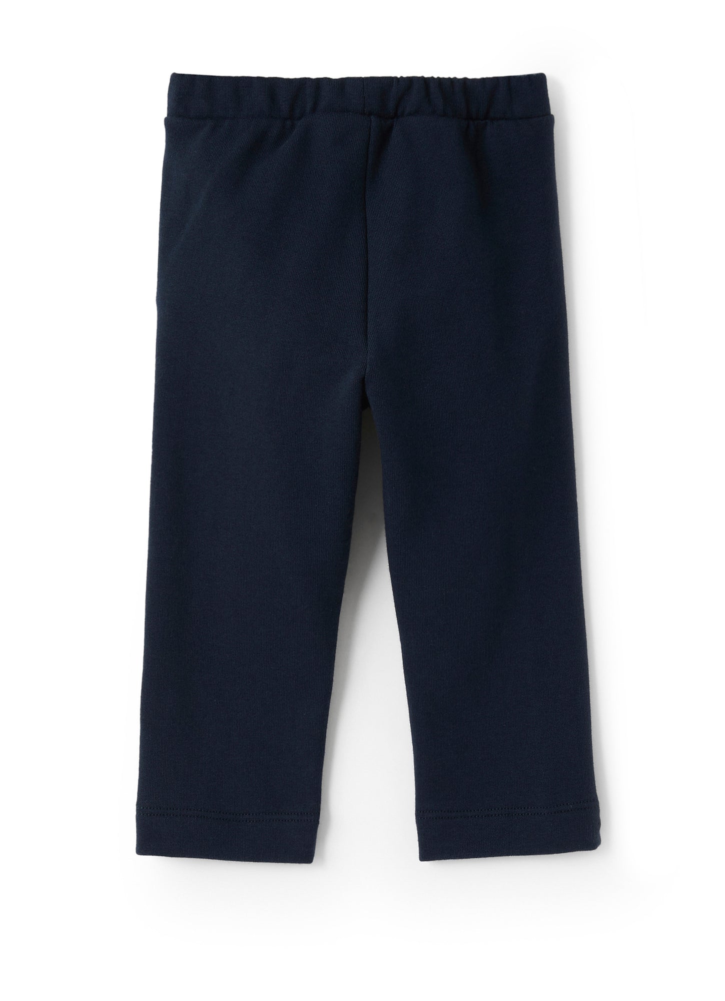 Straight-Cut Fleece Trousers | Blue