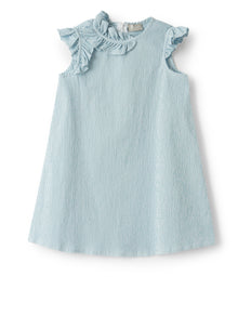 Micro Vichy Dress with Ruffles | Lichene