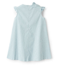 Micro Vichy Dress with Ruffles | Lichene