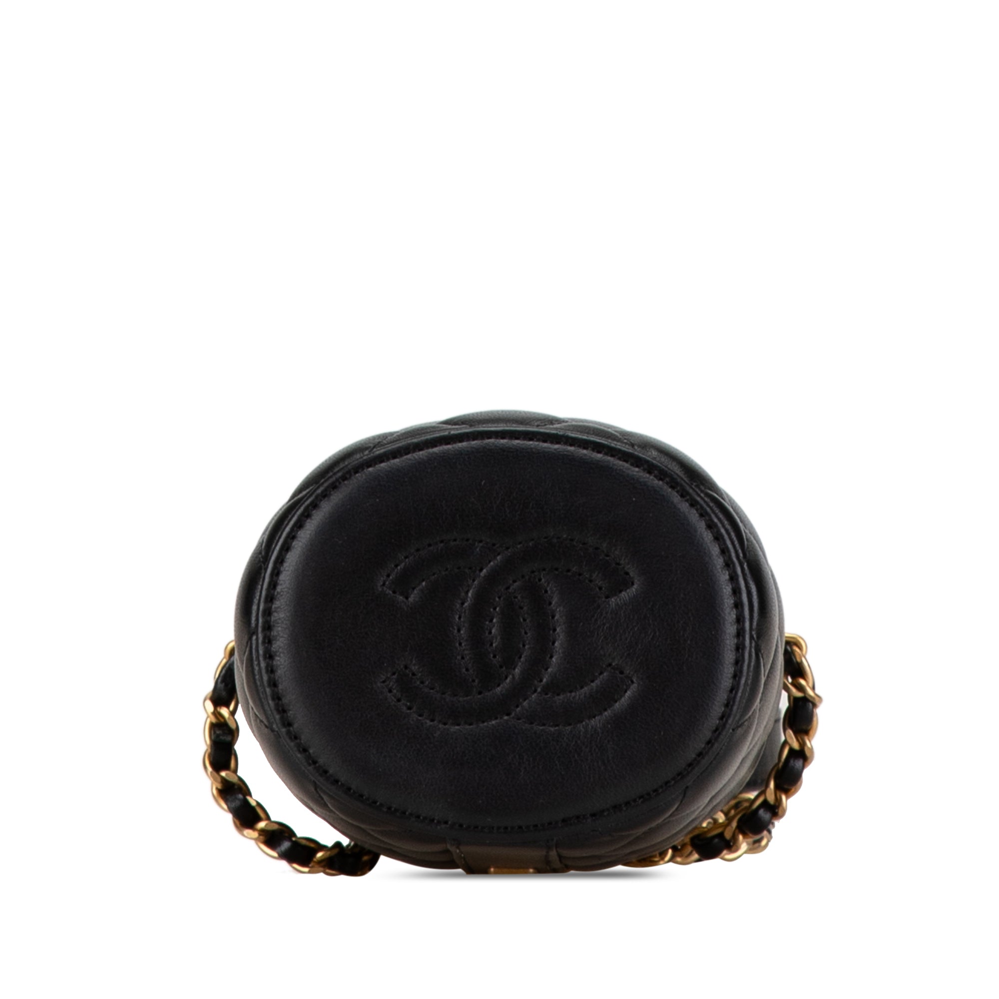 Chanel | Pre-Owned Mini Lambskin Crown Box Bag | Black