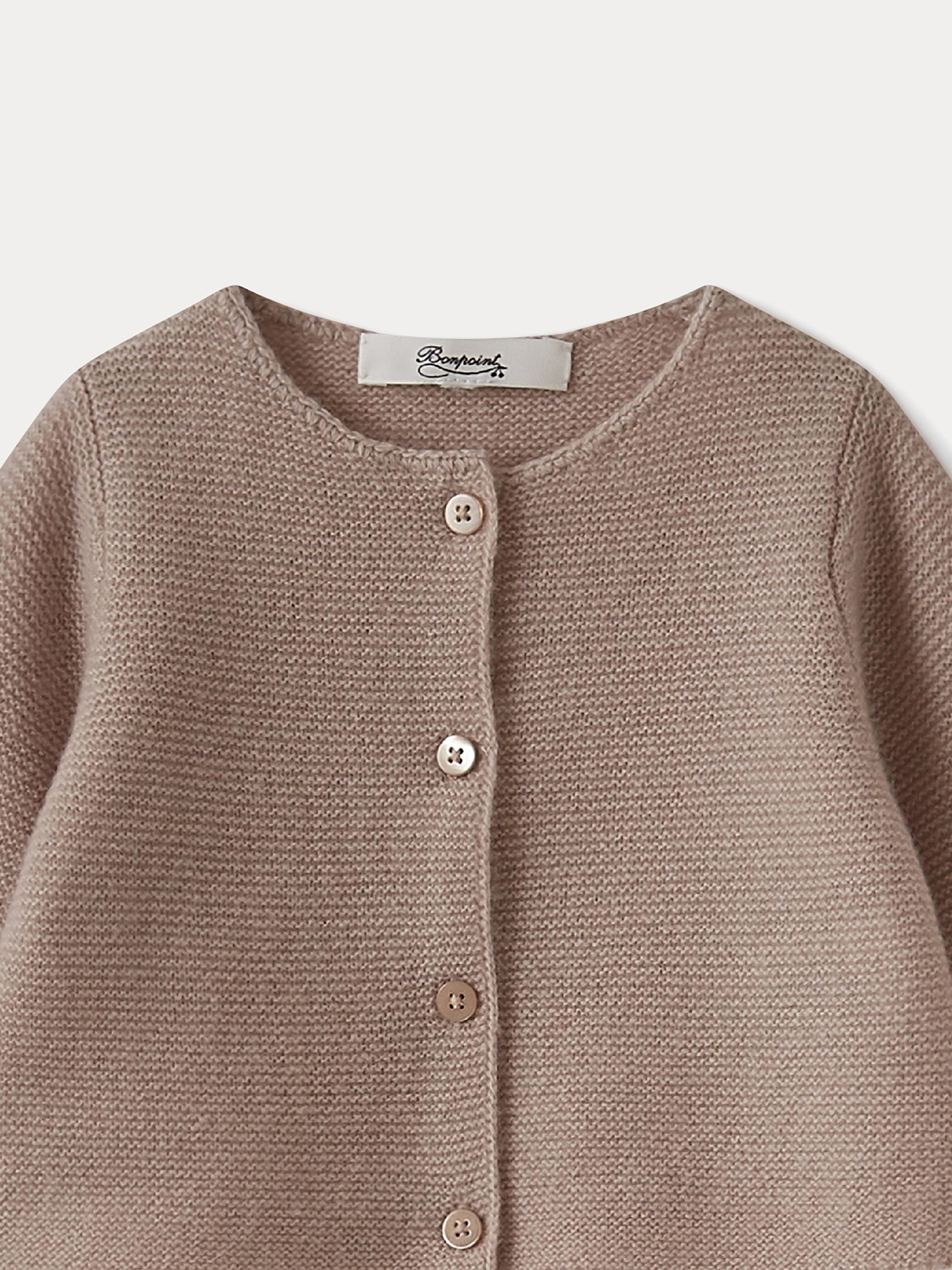 Unisex | Baby Cashmere Cardigan | Puce