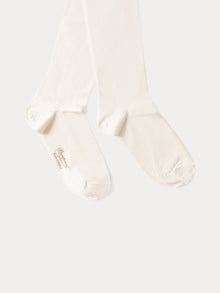 Girl | Microfibre Tights In Milk White | Milk White