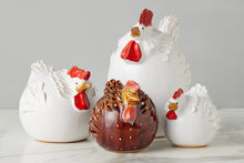 Ceramic Country French Rooster | White | Large
