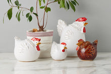 Ceramic Country French Hen | White | Large