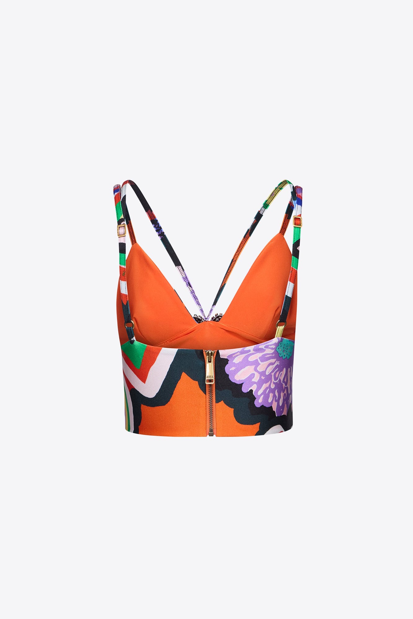 Heart Printed Bustier Top | Multi