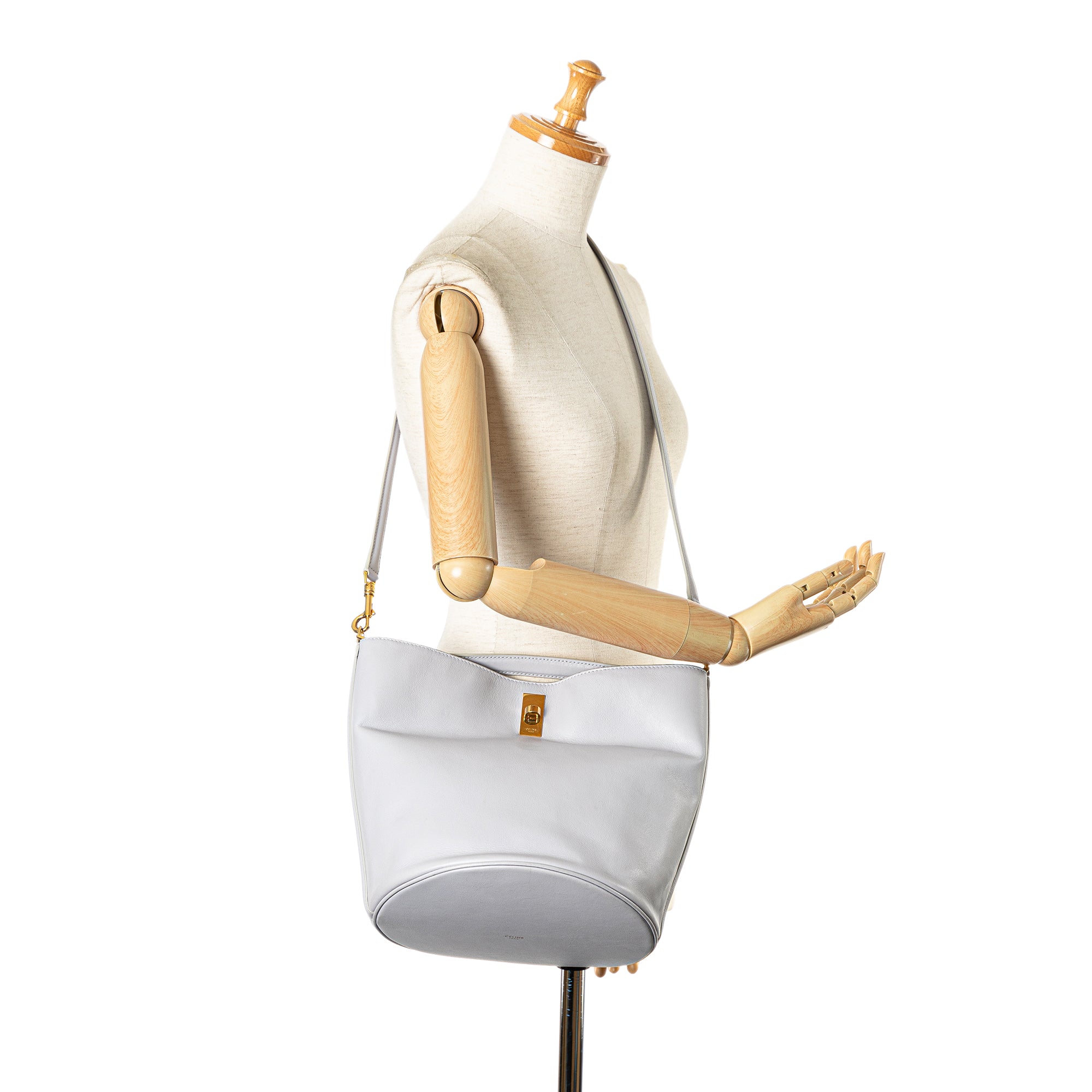 Celine | Pre-Owned Teen Bucket 16 | Blue/Light Blue