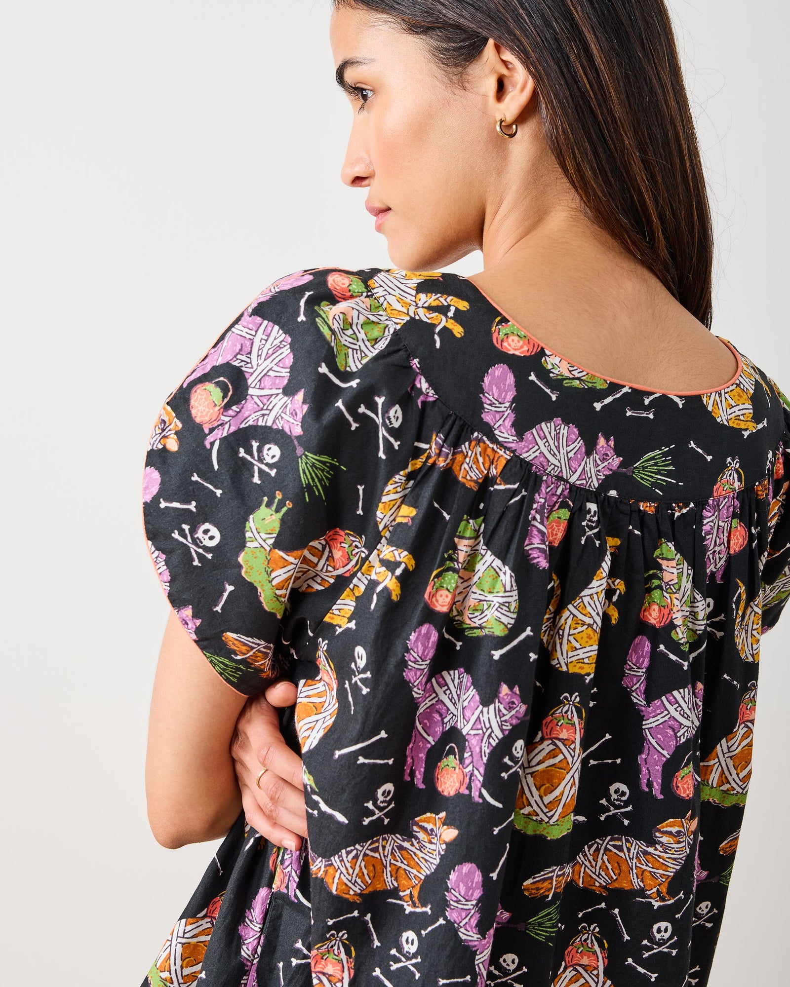 Monster Mash - Retro Dreams Nightgown - Haunted House - Printfresh