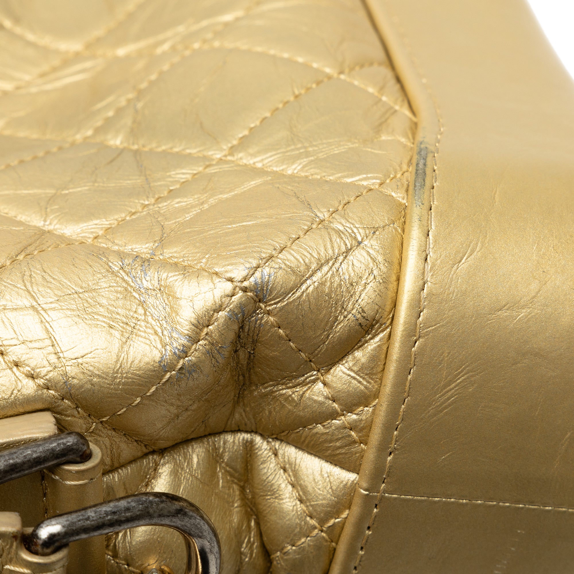 Chanel | Pre-Owned Small Metallic Lambskin Gabrielle Crossbody | Gold