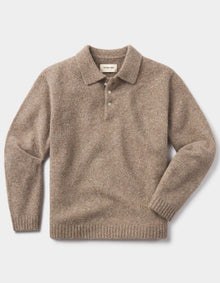 Men | Homebound Polo Sweater | Toasted Chestnut