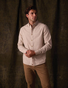 Men | Nikko Classic Button Up | Tan Plaid
