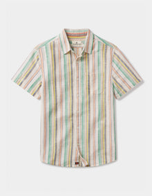 Men | Freshwater Short Sleeve Button Up Shirt | Sherbet Stripe