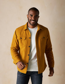 Men | Brightside Flannel Lined Workwear Jacket | Gold