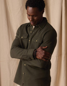 Men | Looped Terry Button Up | Alpine