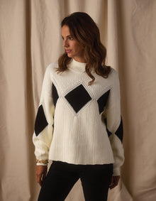 Women | Celeste Sweater | Cream/Black