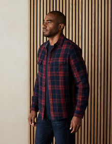 Men | Mountain Overshirt | Garnet Plaid