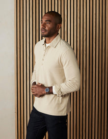 Men | Lennox Jersey Polo | Oat