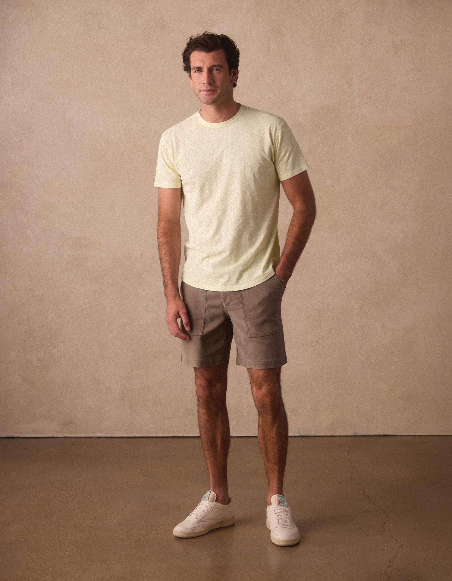 Men | Comfort Terry Utility Short | Taupe