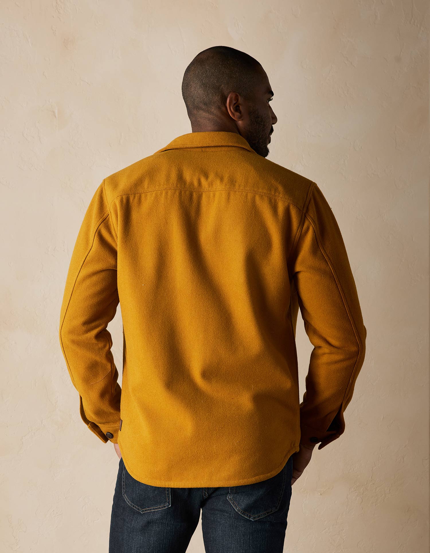 Men | Brightside Flannel Lined Workwear Jacket | Gold