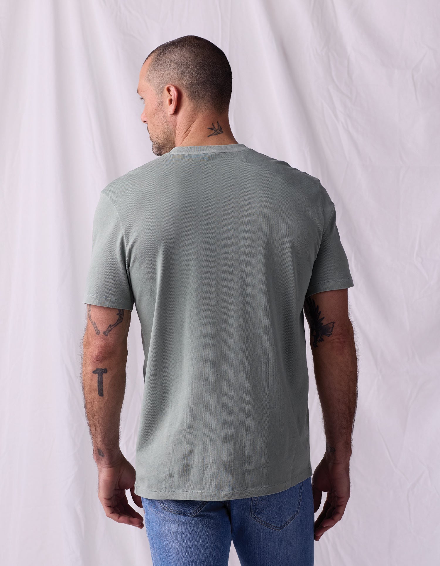Men | Normal Jersey Henley | Juniper
