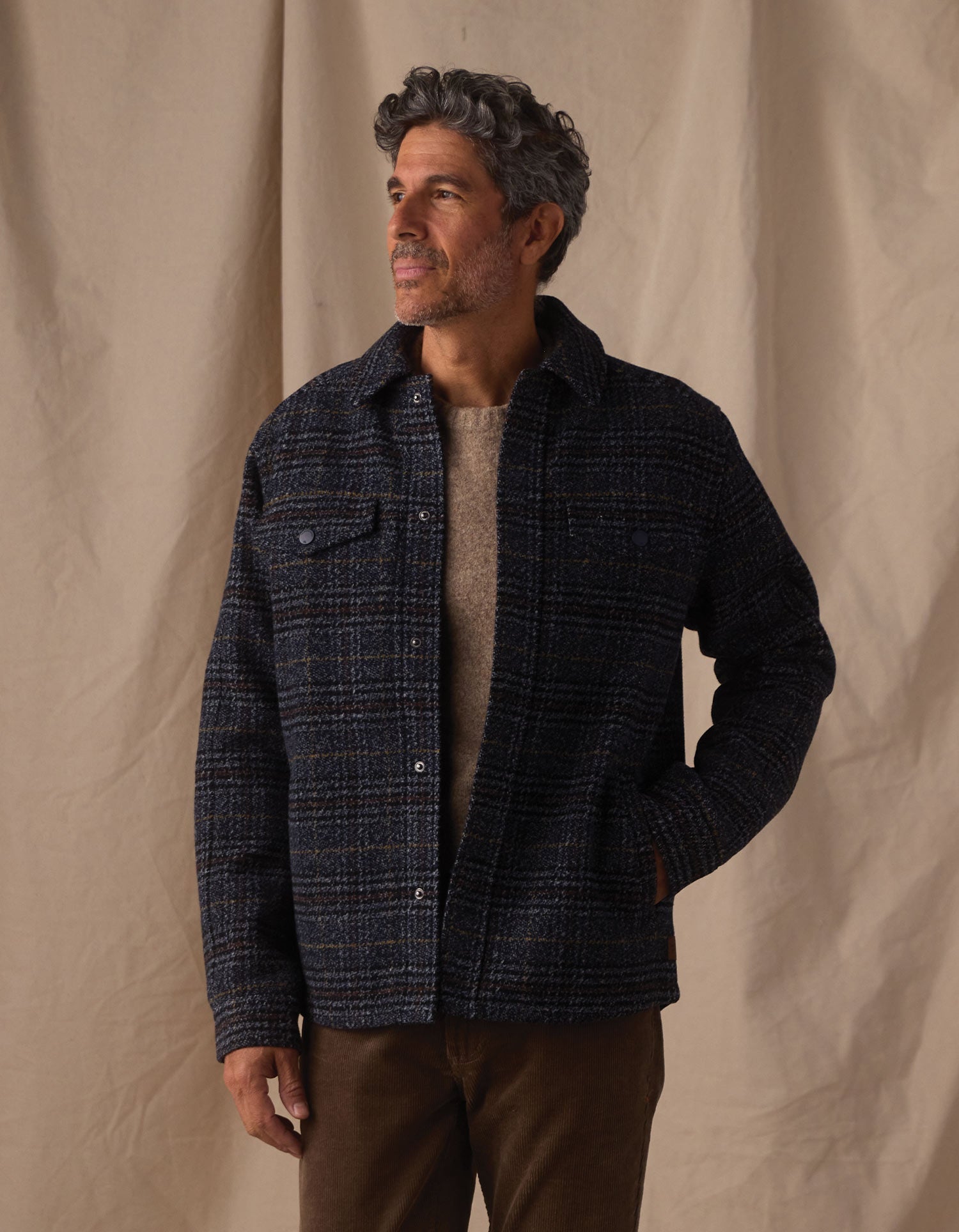 Men | Legend Jacket | Navy Plaid