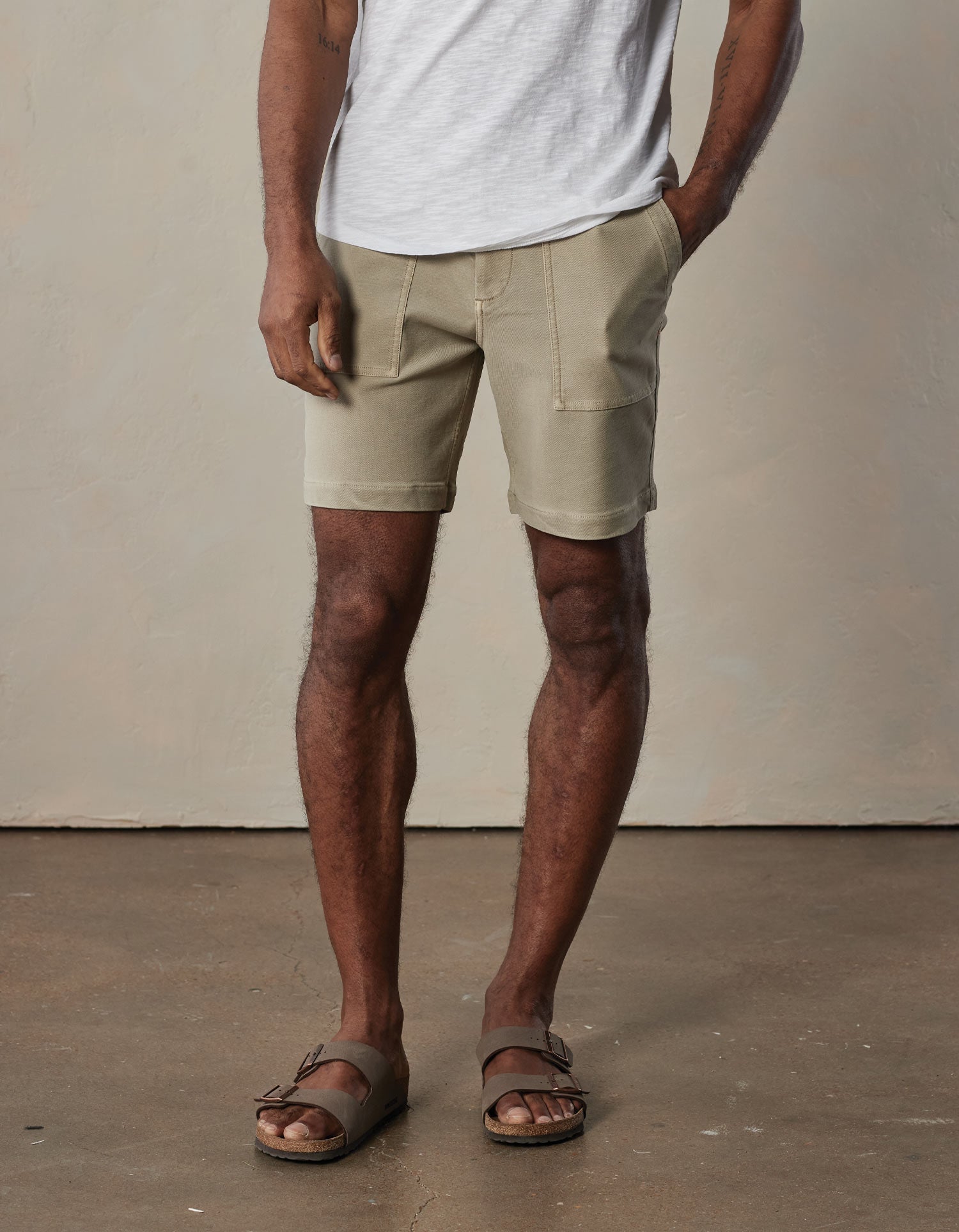 Men | Comfort Terry Utility Short | Sand Dune