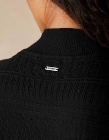 Women | Olivia Pointelle Sweater | Black