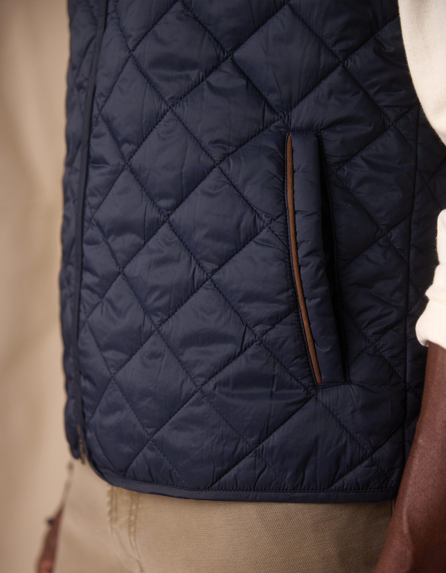 Men | Quilted Liner Vest | Navy