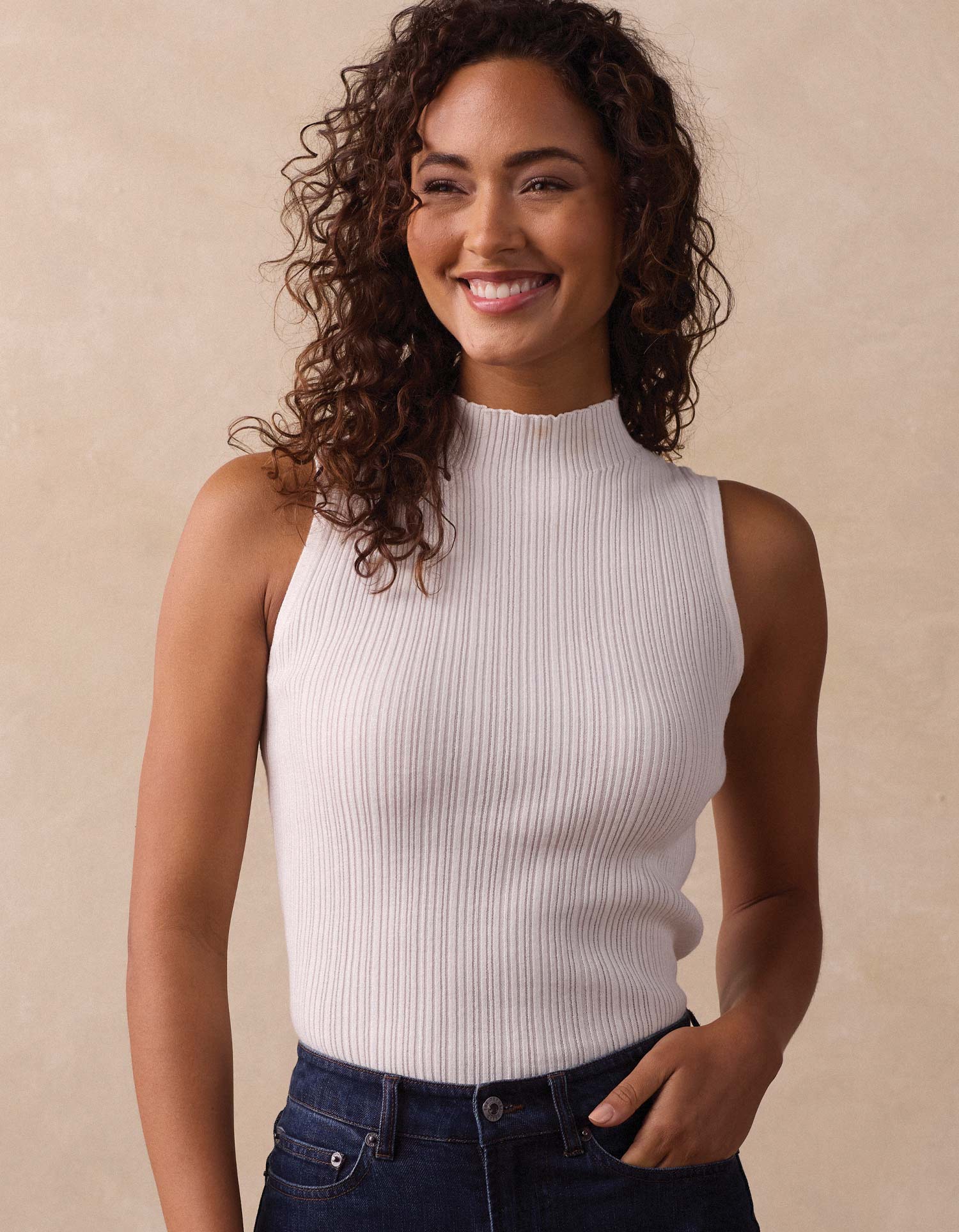 Women | Carolyn Knit Tank | Ivory