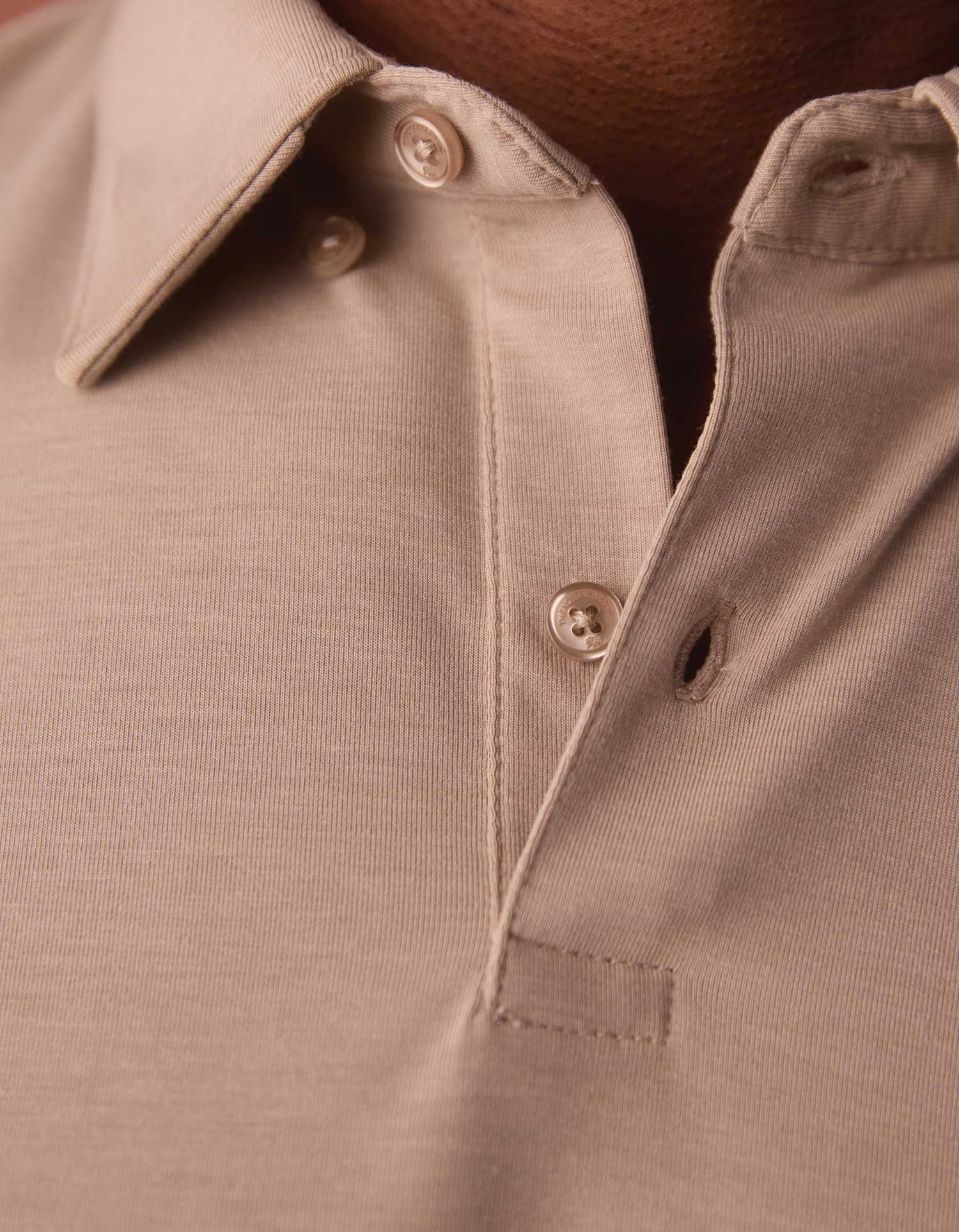 Men | LuxeJersey Polo | Fawn