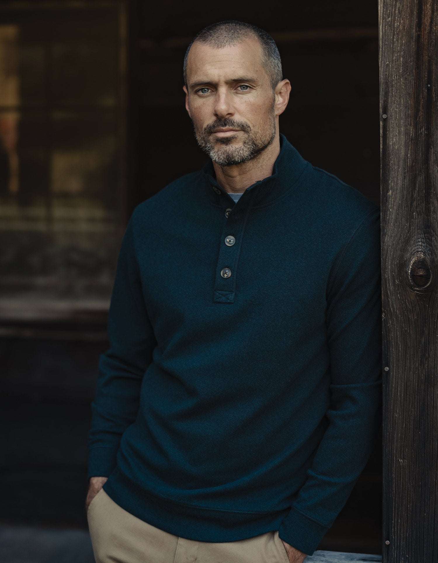 Men | Puremeso Button Popover | Emerald