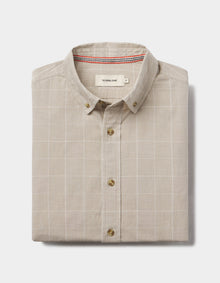 Men | Nikko Classic Button Up | Tan Plaid