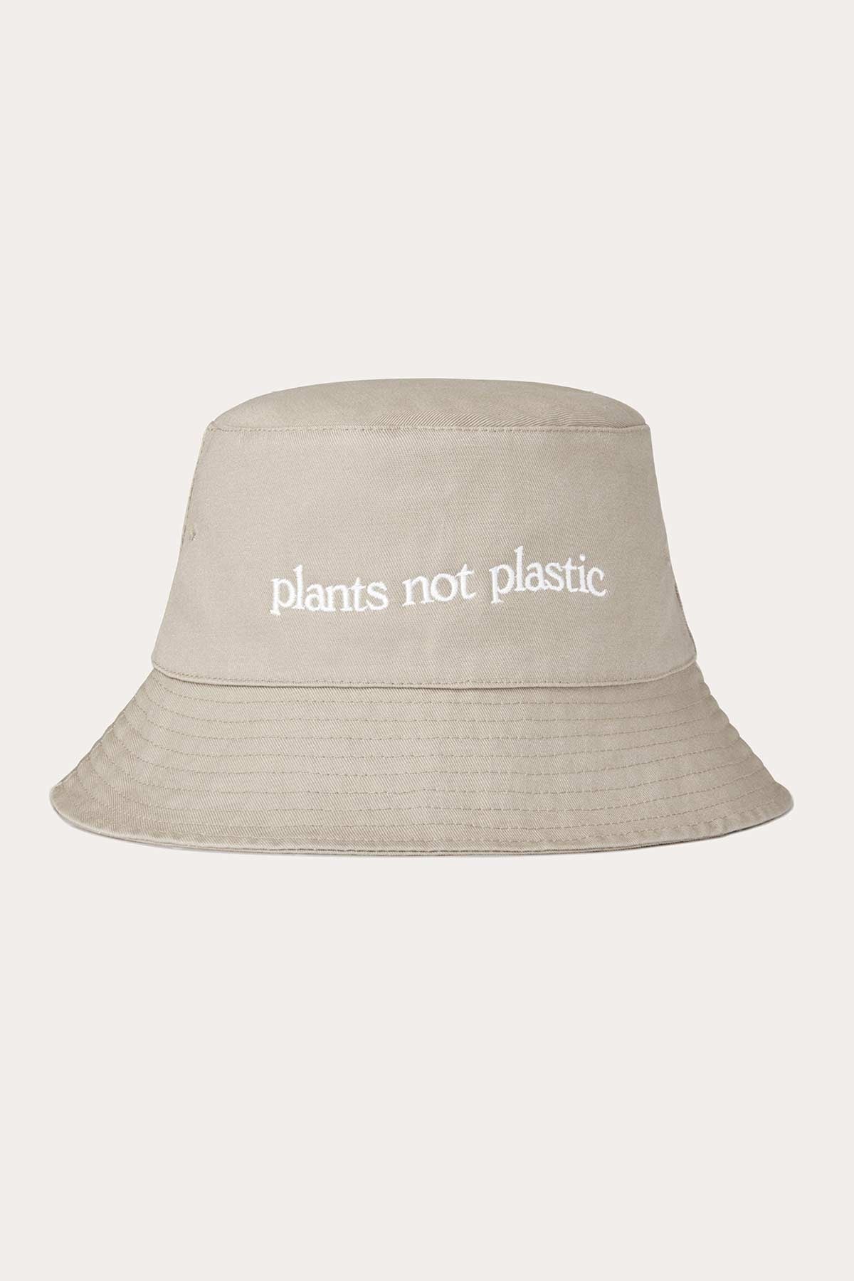 Organic Cotton Bucket Hat | Plants Not Plastic Organic Cotton