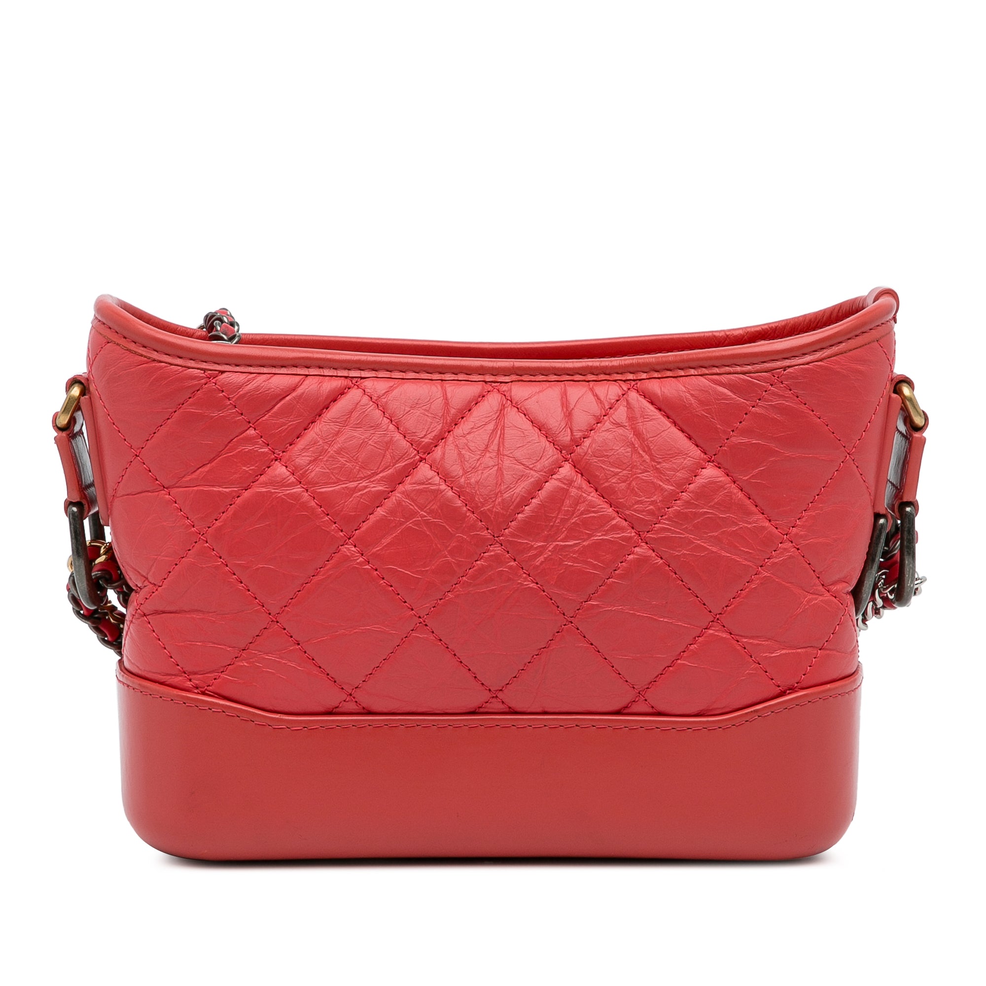 Chanel | Pre-Owned Small Chevron Lambskin Gabrielle Crossbody - II | Red