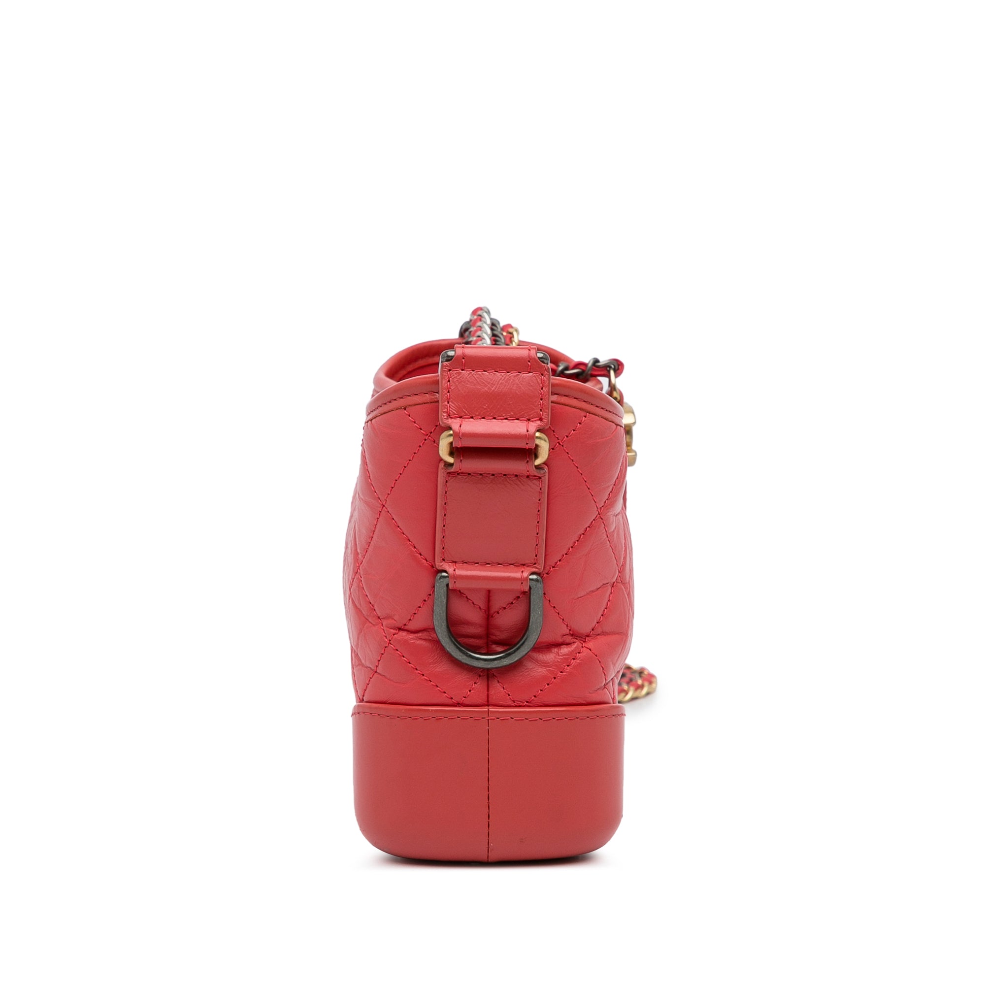 Chanel | Pre-Owned Small Chevron Lambskin Gabrielle Crossbody - II | Red