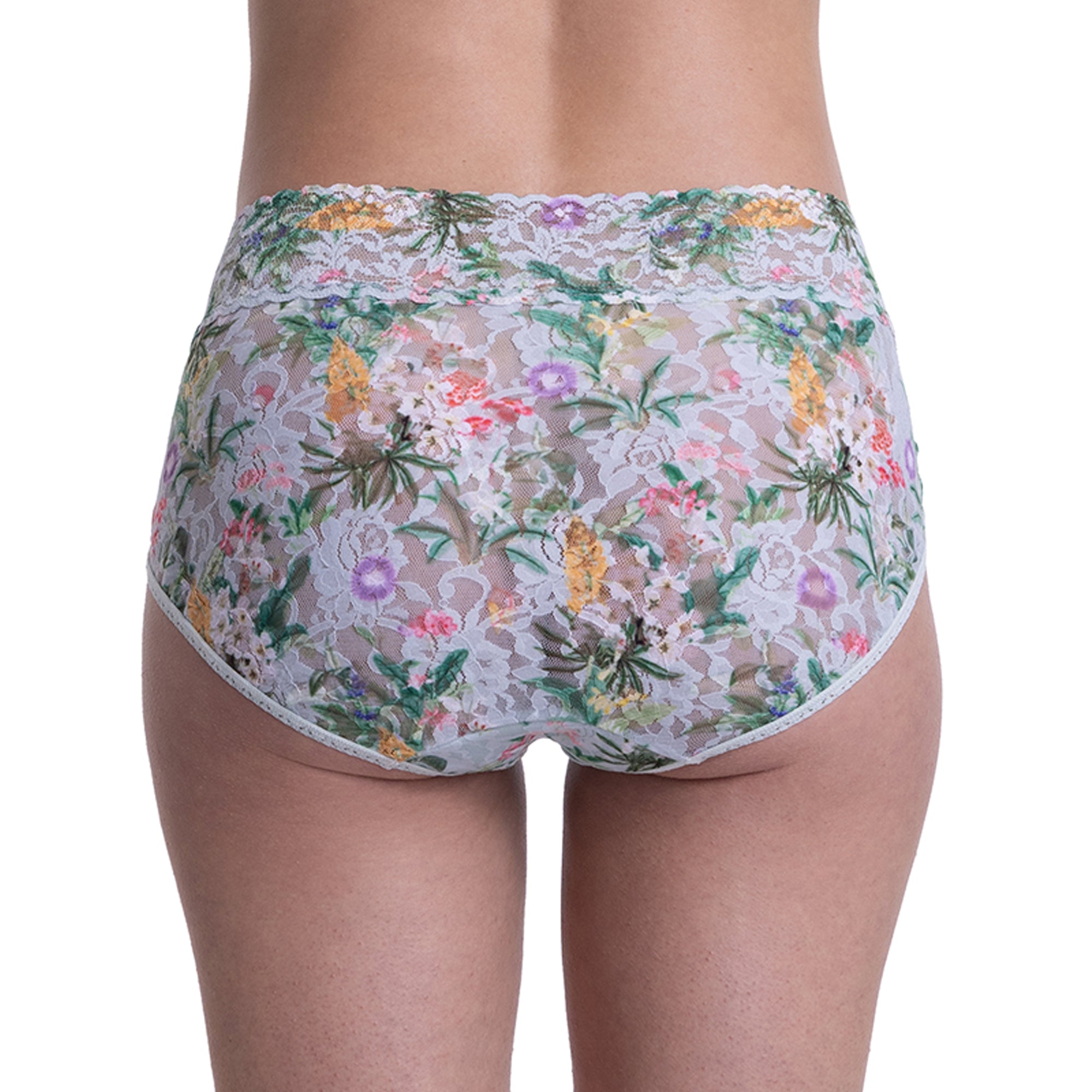 Signature Lace French Brief | Floriculture (Green)