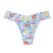 Signature Lace Original Rise Thong | Floral Mosaic (White)