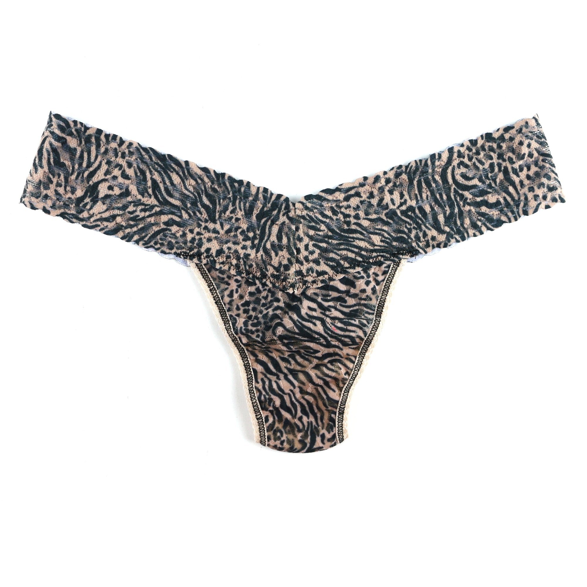 Signature Lace Low Rise Thong | Animal Kingdom