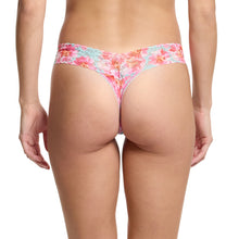 Signature Lace Low Rise Thong | First Bloom (Blue)