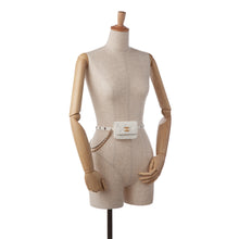 Chanel | Pre-Owned Punk Chain Leather Belt Bag | White