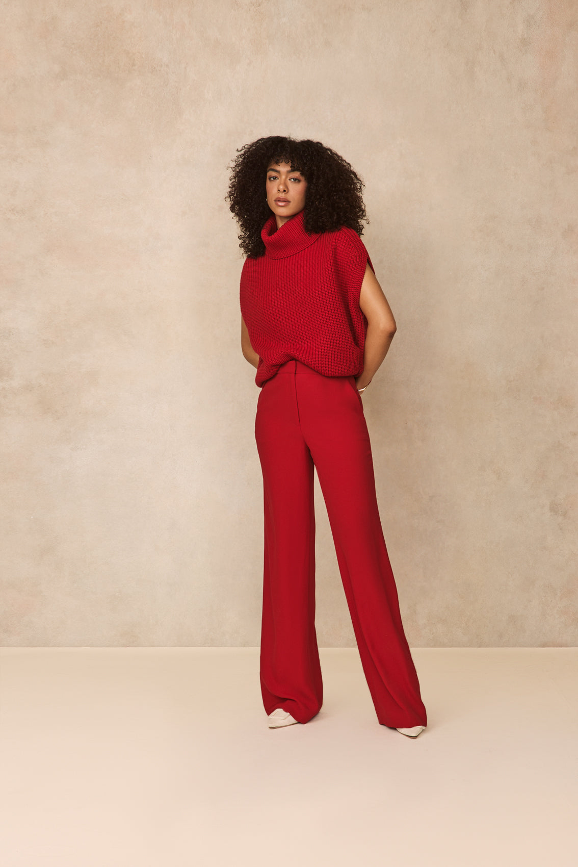 Sleeveless Turtleneck Sweater | Ruby