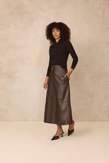 Cross Mock Neck Pullover | Black