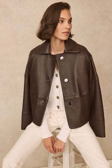 Leather Jacket | Chocolate